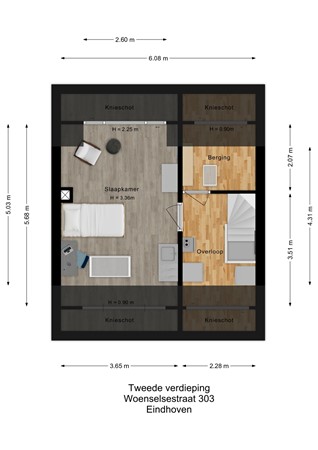Floorplan - Woenselsestraat 303, 5623 EC Eindhoven